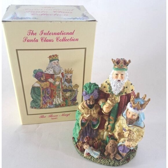 Vintage International Santa Claus Collection Figure 1995 Three Magi Spain 4.5" - Picture 1 of 5